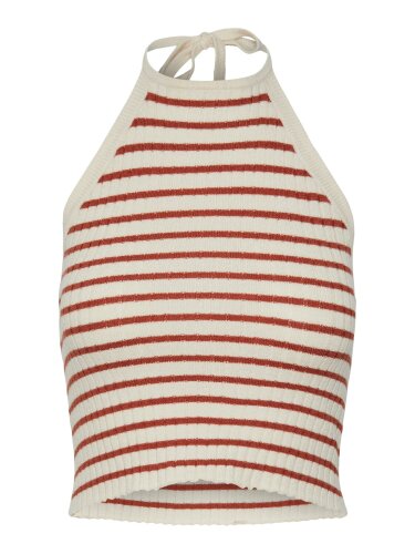 Neckholder-Top "gldPEPERGRINE" aus Rippstrick