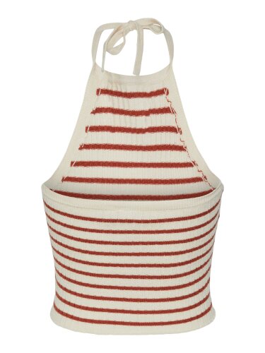 Neckholder-Top &quot;gldPEPERGRINE&quot; aus Rippstrick