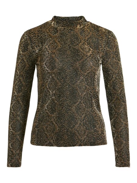 Lang&auml;rmliges Top &quot;gldSOLEIL&quot; in Schlangenoptik