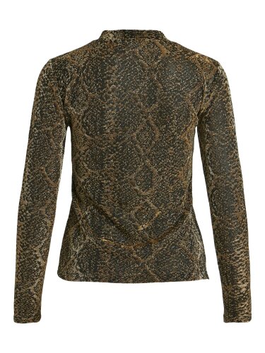 Lang&auml;rmliges Top &quot;gldSOLEIL&quot; in Schlangenoptik