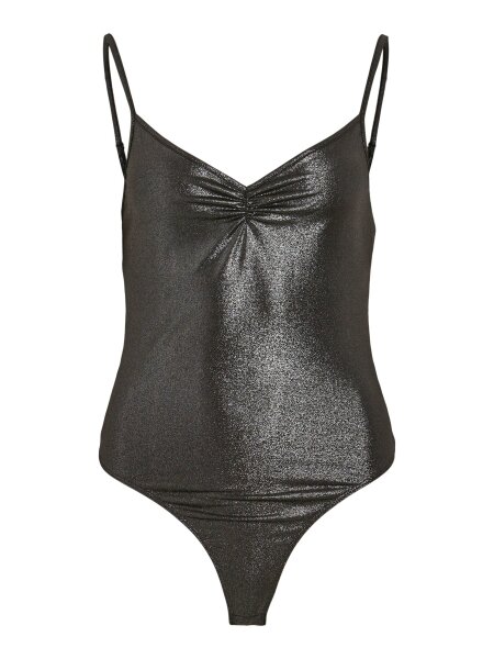 Schimmernder Body "gldSYLVIE" in dunkelgrau