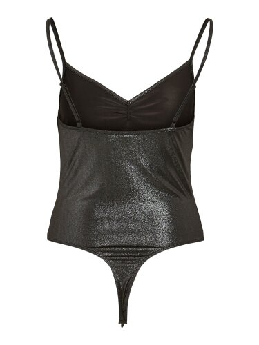 Schimmernder Body "gldSYLVIE" in dunkelgrau