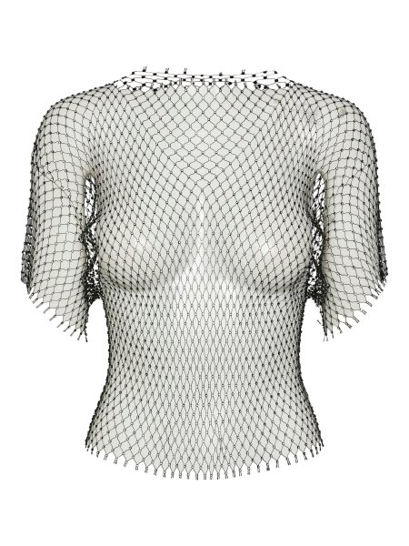 Oberteil &quot;gldMILLE&quot; in schwarz mit Strasssteinen