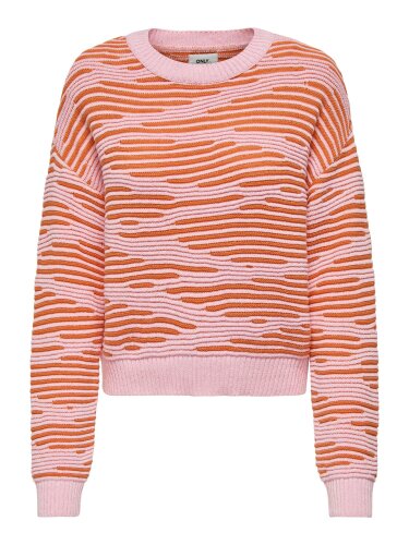 Pullover &quot;gldEMMALIFE&quot; in pink/orange