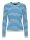 Lang&auml;rmliges geripptes Top "gldCRISTA" in blau/wei&szlig;