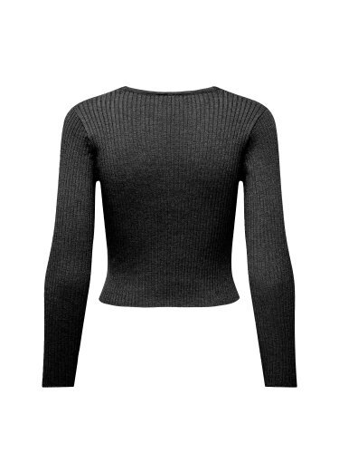Kurze Strickjacke "gldNIMA" in schwarz