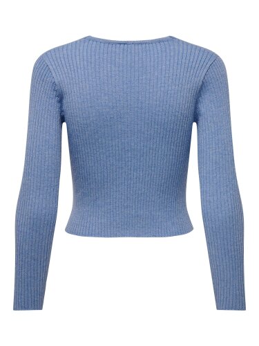 Kurze Strickjacke &quot;gldNIMA&quot; in blau