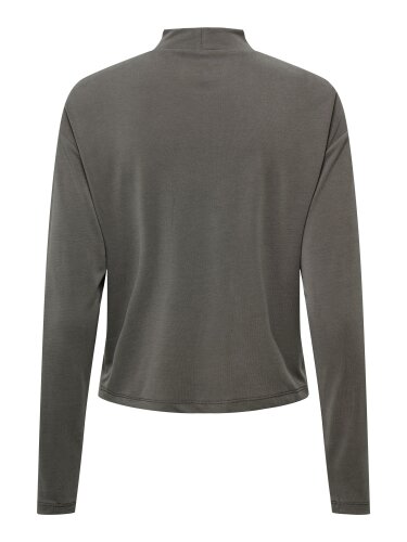 Langarmshirt "gldFREELIFE" aus Tencel in grau