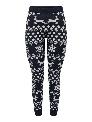 Weihnachtliche Hose &quot;gldXMAS SNOWFLAKE&quot; in blau