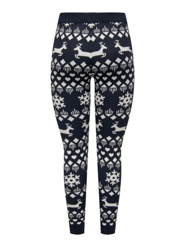 Weihnachtliche Hose &quot;gldXMAS SNOWFLAKE&quot; in blau