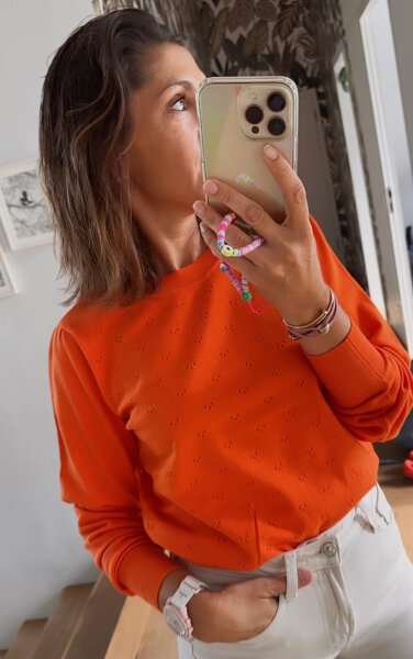 Pullover &quot;gldEDNA&quot; in orange