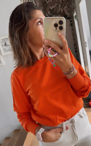 Pullover "gldEDNA" in orange