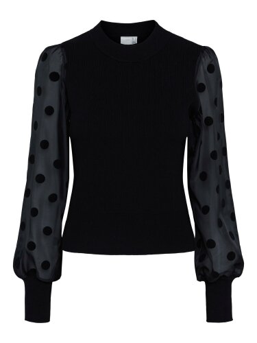 Schwarzer Pullover &quot;gldDOTME&quot; mit...