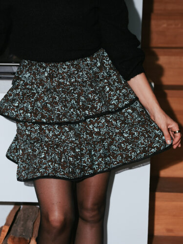 Kurzer Rock &quot;gldEMINO&quot; mit Allover Print