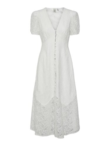 Langes Kleid "gldYARA" in weiß