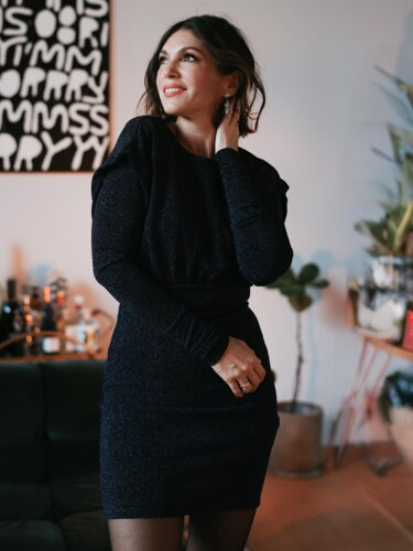 Partykleid "gldDISNA" mit Glitzerfäden