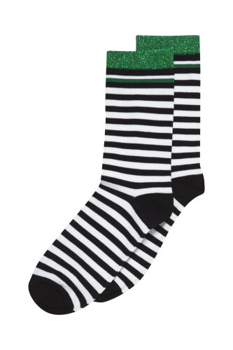 Socken &quot;gldRONA&quot; mit gr&uuml;nem Rand