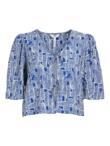 Gemusterte Bluse "gldDAYA" mit 3/4-Arm