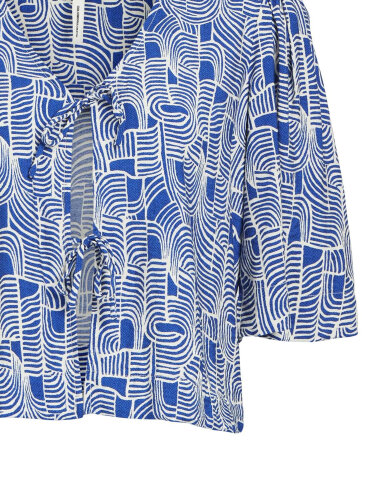 Gemusterte Bluse "gldDAYA" mit 3/4-Arm