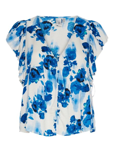 Kurzarmbluse &quot;gldBLOOM&quot; mit Blumenmuster