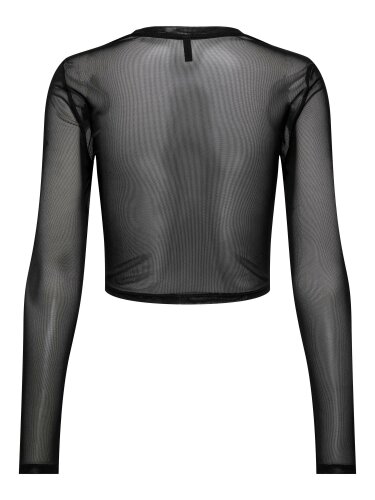 Langärmeliges Top "gldPARIS" in schwarz