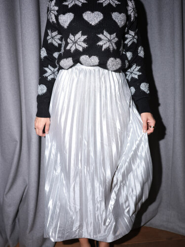 Plissee Rock "gldHAILEY" in silber