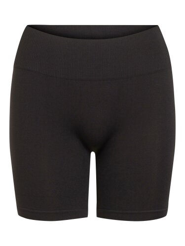 Mini Shorts "gldSEAM" in schwarz