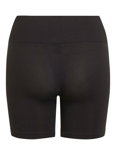 Mini Shorts "gldSEAM" in schwarz