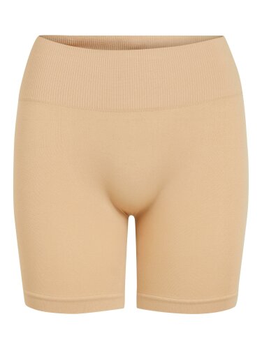 Mini Shorts &quot;gldSEAM&quot; in beige