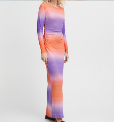 Maxi Dress &quot;gldISTA&quot; in lila/orange