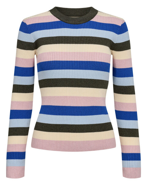 Rippstrick-Pullover &amp;quot;gldMULEA&amp;quot; in gr&amp;uuml;n/blau/rose