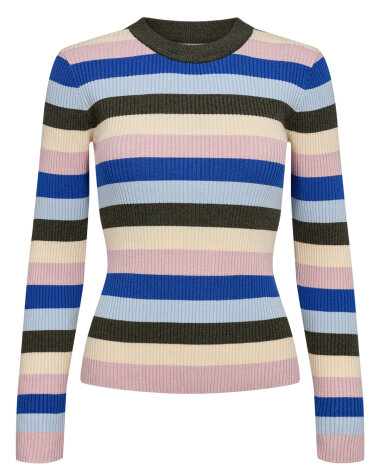 Rippstrick-Pullover "gldMULEA" in...