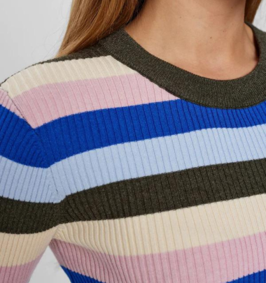 Rippstrick-Pullover "gldMULEA" in...
