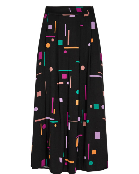 Gemusterter Rock &quot;gldWALLI&quot; in schwarz