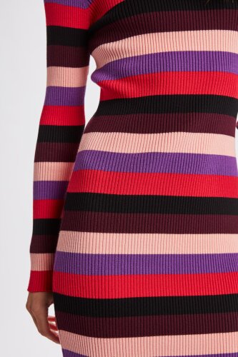 Gestreiftes Strickkleid &quot;gldMULTA&quot;