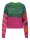 Strickpullover &quot;gldANDORA&quot; in gr&uuml;n/pink