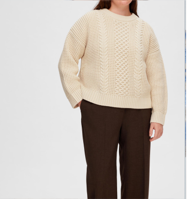 Strickpullover &quot;gldBRIANNE&quot; in natur