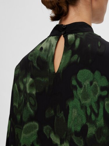 Bluse &quot;gldLULA&quot; in schwarz/gr&uuml;n