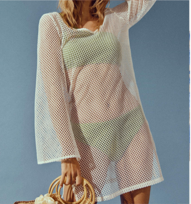 Kurzes Strandkleid &quot;gldMARGOT&quot; in beige