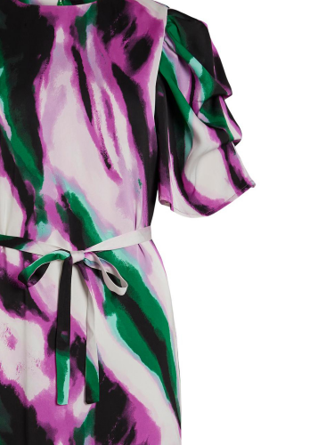 Midi Dress "gldRAVENNA" in lila/grün