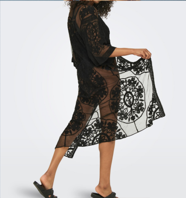 Kimono &quot;gldCARLA&quot; in schwarz