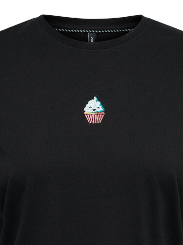 T-Shirt &quot;gldFOODIE&quot; in schwarz