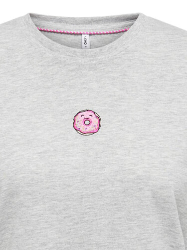 T-Shirt &quot;gldFOODIE&quot; in hellgrau