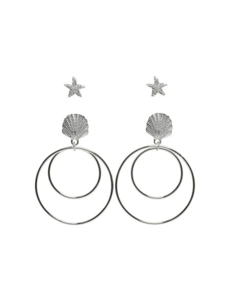 Ohrring-Set &quot;gldWILLOW&quot; in silber