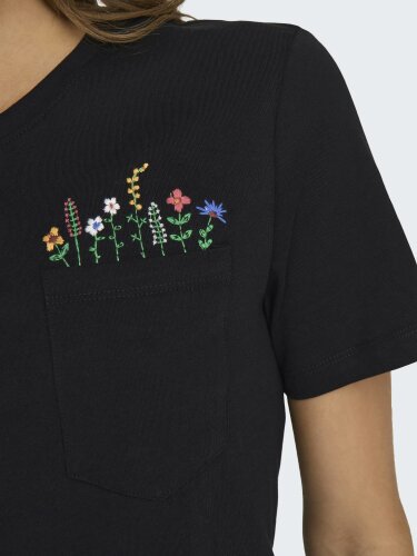 T-Shirt &quot;gldPOLLY&quot; in schwarz