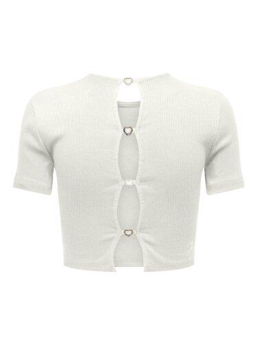 Crop T-Shirt &quot;gldRENE&quot; in wei&szlig;