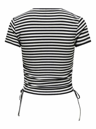 Kurzes T-Shirt "gldWENDY" schwarz/weiß...