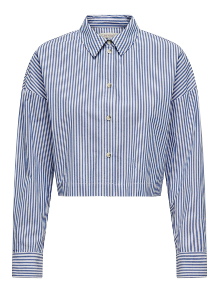 Bluse &quot;gldCARDANINA&quot; in blau/wei&szlig;