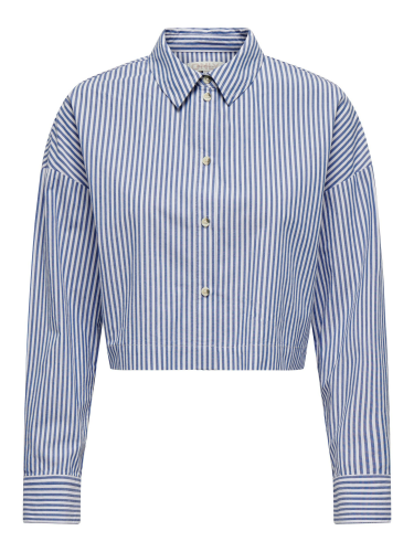 Bluse &quot;gldCARDANINA&quot; in blau/wei&szlig;