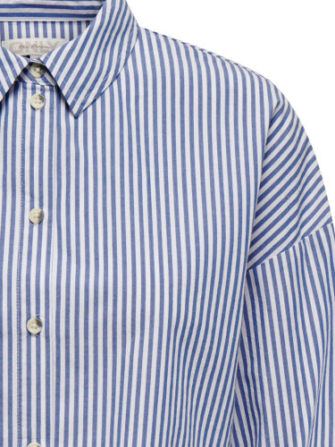 Bluse &quot;gldCARDANINA&quot; in blau/wei&szlig;